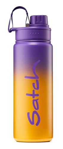 satch Trinkflasche aus Edelstahl BPA-frei 0,5l, Auslaufsicher und Kohlensäure geeignet, für Heiße und Kalte Getränke Purple Graffiti - Orange satch Trinkflasche aus Edelstahl BPA-frei 0,5l, Auslaufsicher und Kohlensäure geeignet, für Heiße und Kalte Getränke Purple Graffiti - Orange von satch