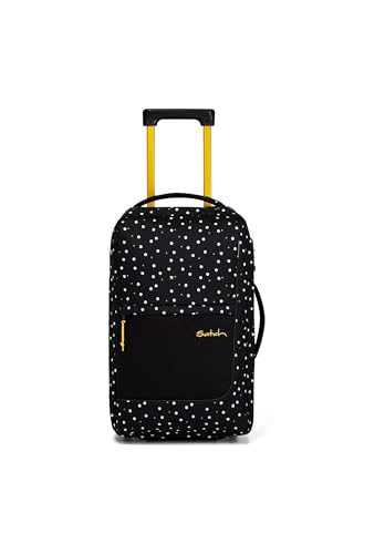 satch flow S Trolley Koffer Handgepäck 35 l 54x32x23 cm oder Koffer groß 55 l 65x37x29 cm, inkl. Wäschebeutel, Reisegepäck Lazy Daisy - Schwarz satch flow S Trolley Koffer Handgepäck 35 l 54x32x23 cm oder Koffer groß 55 l 65x37x29 cm, inkl. Wäschebeutel, Reisegepäck Lazy Daisy - Schwarz von satch