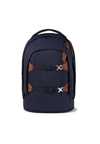 satch pack Schulrucksack Schulrucksack ab 5. Klasse ergonomisch 30L Stauraum standfest Organisationstalent Nordic Blue - Blau von satch