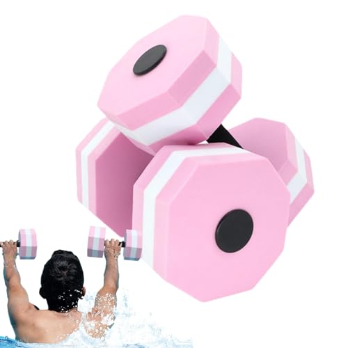scyca Wasseraerobic-Gewichte, Poolgewichte, 1 Paar Aqua-Trainingshanteln aus EVA-Schaum, Wassergewichte-Handstange für Pool-Fitness, Wasser-Aerobic-Gewichtsverlust von scyca