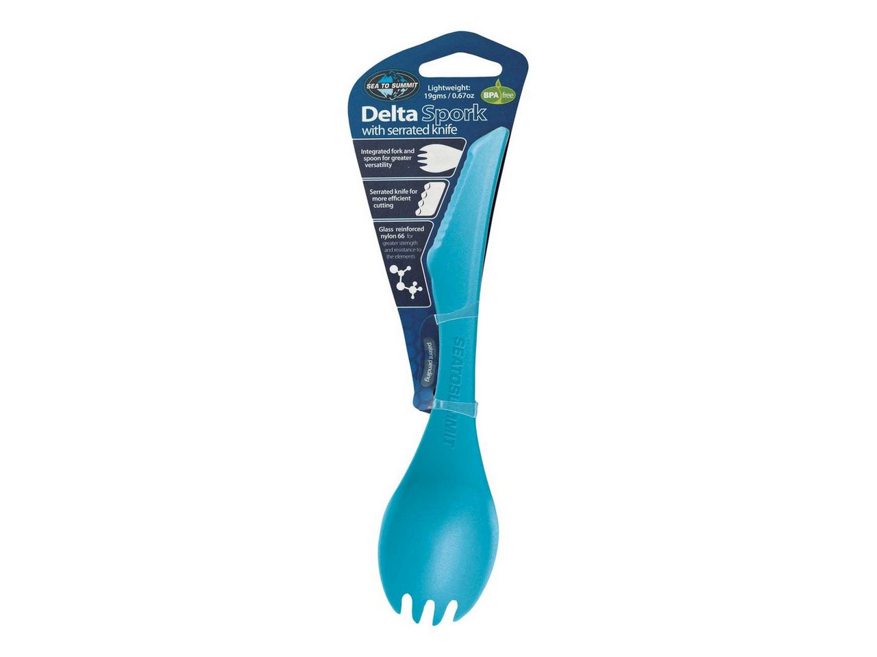 sea to summit Geschirr-Set Sea To Summit Delta Spork - Spork-Messer-Kombi blau sea to summit Geschirr-Set Sea To Summit Delta Spork - Spork-Messer-Kombi blau von sea to summit
