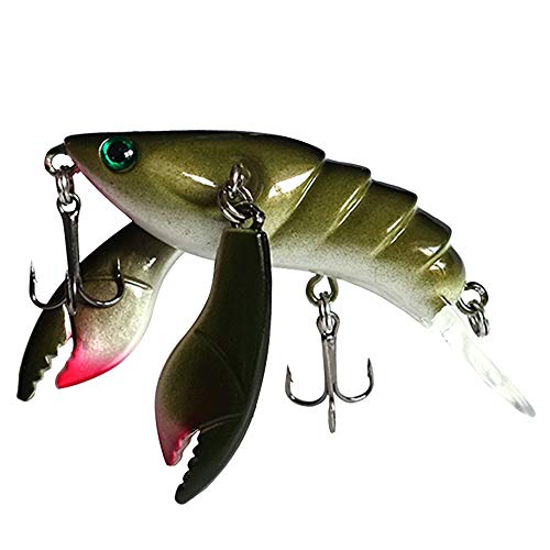 SEASKY Angelköder für Garnelen, verrückte Köder, wie Wurm, Salzwasser, Angelköder (1 Stück, 2.5 Zoll, Grün, Nadelspitze, Krabbenköder) SEASKY Angelköder für Garnelen, verrückte Köder, wie Wurm, Salzwasser, Angelköder (1 Stück, 2.5 Zoll, Grün, Nadelspitze, Krabbenköder) von SEASKY