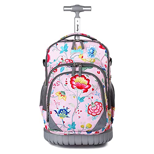 seastig Rollrucksack 18 Zoll Rollrucksack Rollrucksack Handgepäcktasche Laptop-Rucksack für Erwachsene Kinder Klassenfahrt von seastig