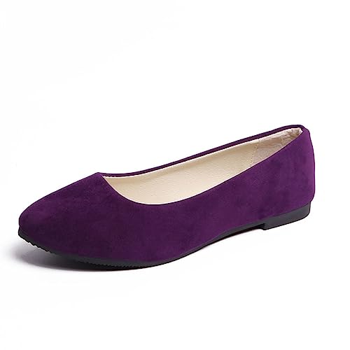 seiveini Ballerinas Damen Ballet Flat Elegant Flache Schuhe Weiches Bequeme Frauen Flats Damen Klassische Einfarbig Ballerinas Geschlossene Ballerinas mit Komfort Innensohle A Dunkelviolett 40 EU seiveini Ballerinas Damen Ballet Flat Elegant Flache Schuhe Weiches Bequeme Frauen Flats Damen Klassische Einfarbig Ballerinas Geschlossene Ballerinas mit Komfort Innensohle A Dunkelviolett 40 EU von seiveini