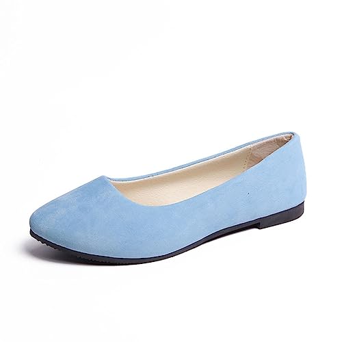seiveini Damen Ballerina Bequeme Slip On Flach Damen Geschlossene Ballerinas Flach Freizeit Tanzschuhe Frauen Flats Halbschuhe Damen Ballerinas Elegant Flache Schuhe A Hellblau 42 EU seiveini Damen Ballerina Bequeme Slip On Flach Damen Geschlossene Ballerinas Flach Freizeit Tanzschuhe Frauen Flats Halbschuhe Damen Ballerinas Elegant Flache Schuhe A Hellblau 42 EU von seiveini
