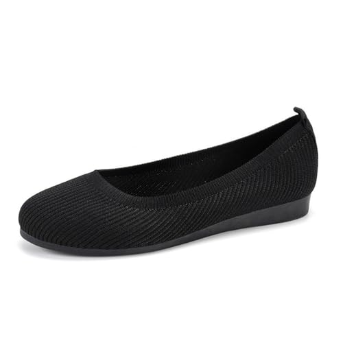 seiveini Damen Ballerinas Slip On Knit Schuhe Pumps Flache Schuhe mit Runder Zehe Schuhe für Damen Flache Bequeme Arbeitsschuhe Elegant Damen Geschlossene Ballerinas A Schwarz 35 EU seiveini Damen Ballerinas Slip On Knit Schuhe Pumps Flache Schuhe mit Runder Zehe Schuhe für Damen Flache Bequeme Arbeitsschuhe Elegant Damen Geschlossene Ballerinas A Schwarz 35 EU von seiveini