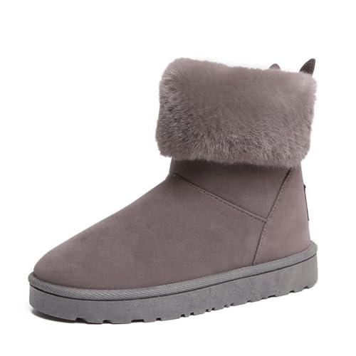 seiveini Damen Schneestiefel Winter Warme Stiefeletten Fashion Mid Calf Schuhe Short Schlupfstiefel Damen Winterstiefel Gefüttert Boots Schlüpfen Winterschuhe Komfortabel A Grau 38 seiveini Damen Schneestiefel Winter Warme Stiefeletten Fashion Mid Calf Schuhe Short Schlupfstiefel Damen Winterstiefel Gefüttert Boots Schlüpfen Winterschuhe Komfortabel A Grau 38 von seiveini
