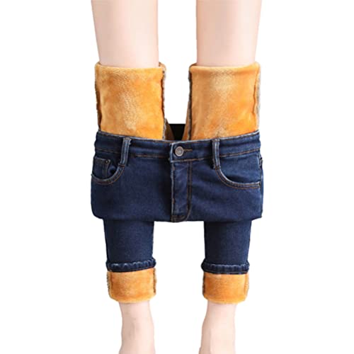 seiveini Fleece Jeans Damen Winter Stretch Skinny Jeanshose High Waist Straight Thermojeans Warm Gefüttert Fleece Jeans Lang Fleecehose Warm Leicht Outdoor Jeanshose A Blau 26 seiveini Fleece Jeans Damen Winter Stretch Skinny Jeanshose High Waist Straight Thermojeans Warm Gefüttert Fleece Jeans Lang Fleecehose Warm Leicht Outdoor Jeanshose A Blau 26 von seiveini