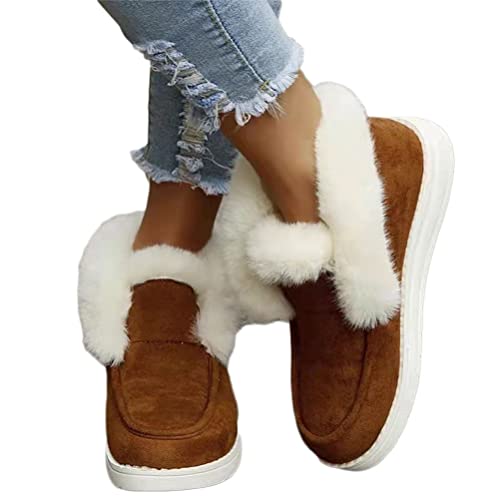 seiveini Fleece Stiefel Damen Winterstiefel Warm Gefüttert Plüsch Stiefel Winter Warme rutschfeste Schneestiefel Winter Stiefel Outdoor Wanderschuhe für Frauen A Braun 39 EU seiveini Fleece Stiefel Damen Winterstiefel Warm Gefüttert Plüsch Stiefel Winter Warme rutschfeste Schneestiefel Winter Stiefel Outdoor Wanderschuhe für Frauen A Braun 39 EU von seiveini