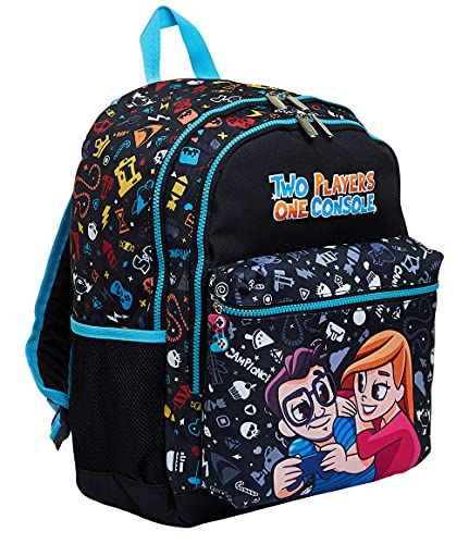 Auswahl Varzi Schulrucksack Doppelfach - Zwei Players One Konsole -, Schwarz, Einheitsgröße, Schwarz, Taglia unica, modern von SEVEN