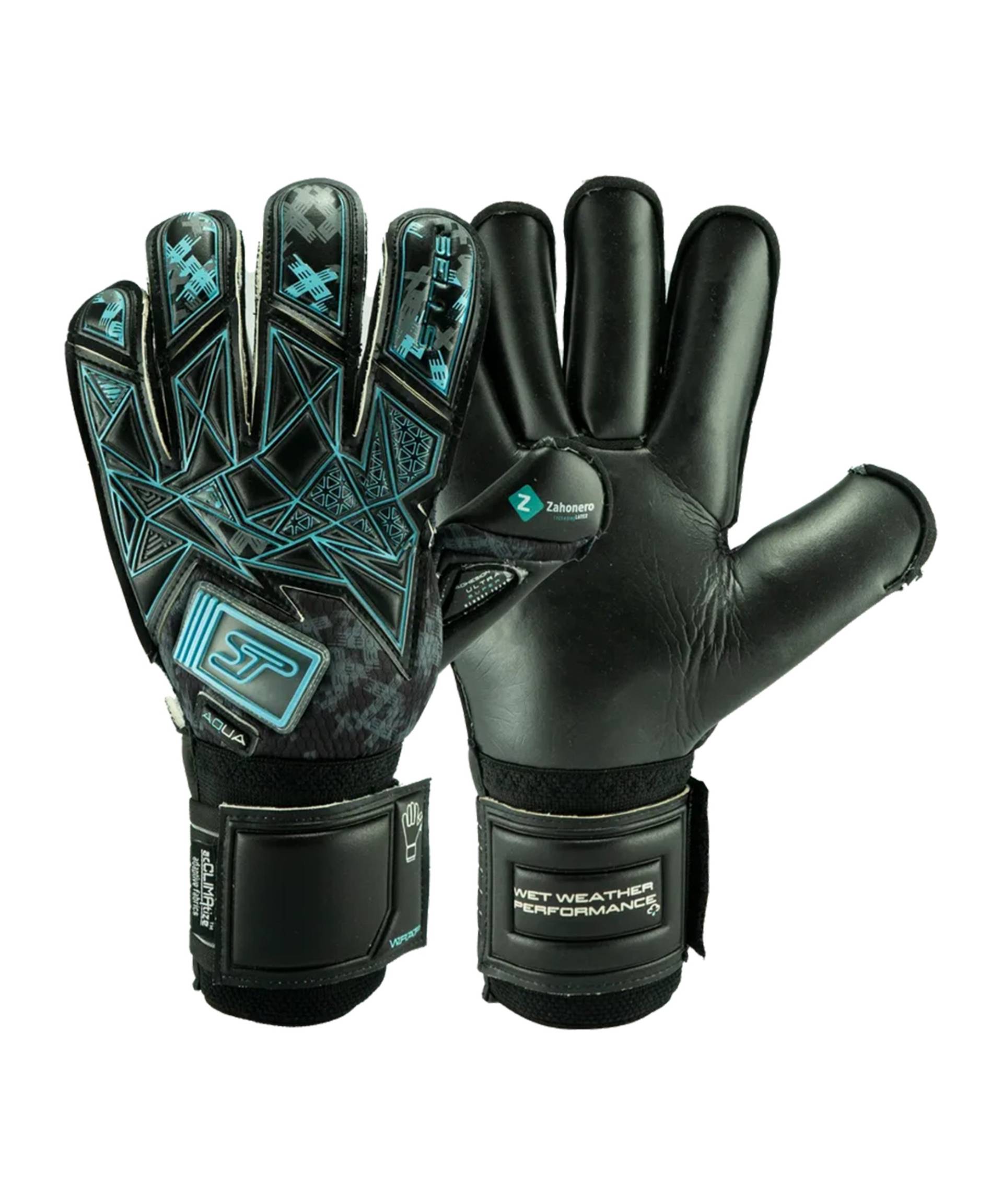 Sells Wrap Aqua Dusk TW-Handschuhe Schwarz Blau von sells