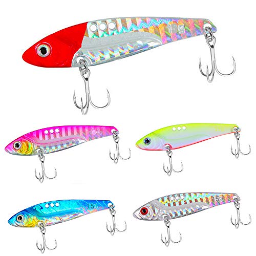 senvenelec 5pcs VIB Harte Angelköder, Kurbel Köder Kit, Metal VIB Kunstköder mit, Spinnerblatt, Kurbel Köder Kit Spinner Blades Baits, 3D Augen Fischköder Totale Hochseefischerei. senvenelec 5pcs VIB Harte Angelköder, Kurbel Köder Kit, Metal VIB Kunstköder mit, Spinnerblatt, Kurbel Köder Kit Spinner Blades Baits, 3D Augen Fischköder Totale Hochseefischerei. von senvenelec
