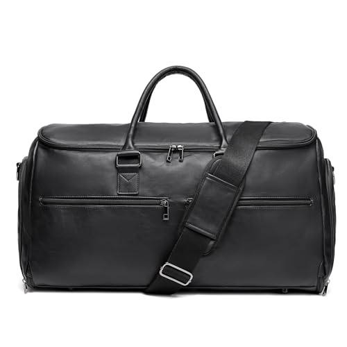 Garment Duffel Bag Schwarz Konvertierbare Reise Kleidertasche für Männer Frauen, Trage auf Kleidertasche für Reisen 2 in 1 hängende Koffer Anzug Business Reisetasche, schwarz Garment Duffel Bag Schwarz Konvertierbare Reise Kleidertasche für Männer Frauen, Trage auf Kleidertasche für Reisen 2 in 1 hängende Koffer Anzug Business Reisetasche, schwarz von seyfocnia