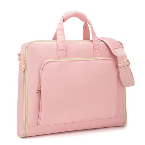 Kleidertasche für Reisen, Frauen hängende Gepäck Kleidertasche Anzug Reisetasche Carry On Kleidertasche Kleidertasche Garment Duffel Bags,Pink von seyfocnia
