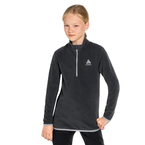 Odlo Kinder Langarm Shirt mit Reißverschluss ROY STRIPE, shale grey - black stripes, 140 Odlo Kinder Langarm Shirt mit Reißverschluss ROY STRIPE, shale grey - black stripes, 140 von Odlo