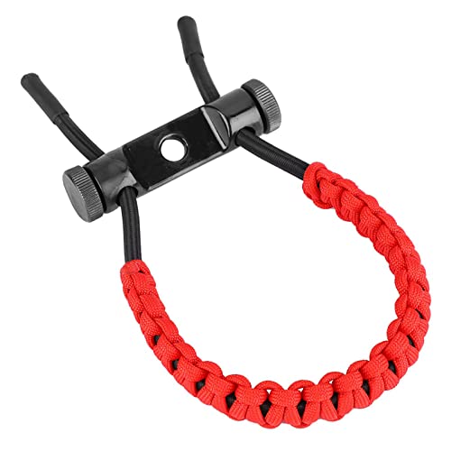 Bogenschießen-Ausrüstung, Verstellbares Compound-Handgelenkseil, Geflochtenes Polyesterband (Rot) von shenruifa