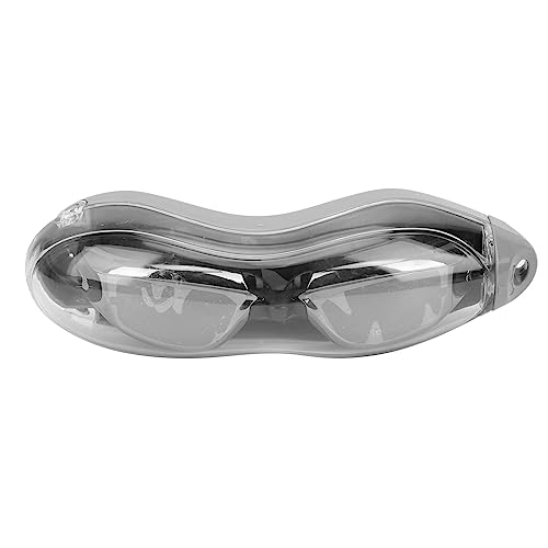 shenruifa Wasserdichte Anti-Fog-Schwimmbrille, Galvanische Anti-UV-Brille mit Ohrstöpsel Erwachsene (Schwarz) von shenruifa