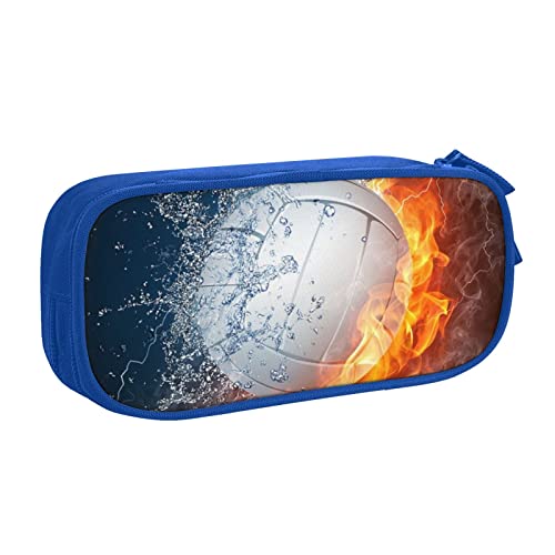 Ice and Fire Volleyball-Federmäppchen, Stifteetui mit Reißverschluss, rosa große Kapazität, Federmäppchen für Schule, Büro und Reisen, blau, Einheitsgröße, Taschen-Organizer Ice and Fire Volleyball-Federmäppchen, Stifteetui mit Reißverschluss, rosa große Kapazität, Federmäppchen für Schule, Büro und Reisen, blau, Einheitsgröße, Taschen-Organizer von shgwehh