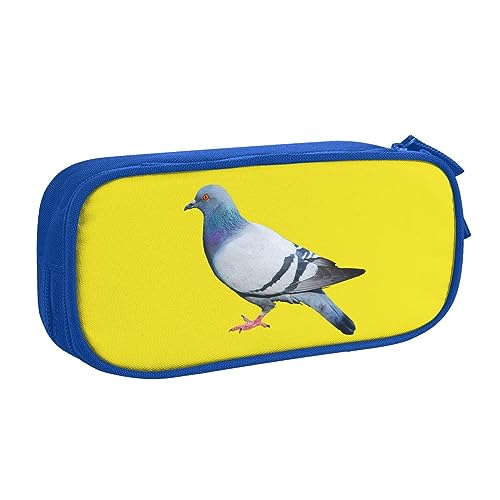 Pigeon Federmäppchen Stifteetui mit Reißverschluss, Blau Große Kapazität Bleistift Box für Schule, Büro und Reisen, blau, Einheitsgröße, Taschen-Organizer von shgwehh