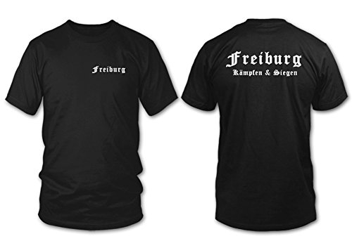 Freiburg - Kämpfen & Siegen - Fan T-Shirt - Schwarz - Größe M Freiburg - Kämpfen & Siegen - Fan T-Shirt - Schwarz - Größe M von shirtloge