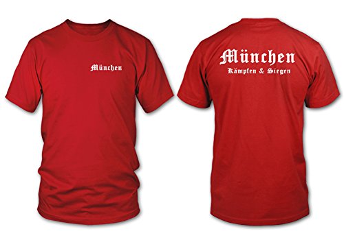 MÜNCHEN - Kämpfen & Siegen - Fan T-Shirt - Rot - Größe XXL MÜNCHEN - Kämpfen & Siegen - Fan T-Shirt - Rot - Größe XXL von shirtloge