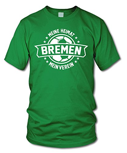 shirtloge - Bremen - Meine Heimat, Mein Verein - Fan T-Shirt - Grün - Größe XL shirtloge - Bremen - Meine Heimat, Mein Verein - Fan T-Shirt - Grün - Größe XL von shirtloge