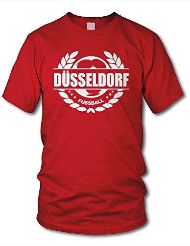 shirtloge - DÜSSELDORF - Fussball Lorbeerkranz - Fan T-Shirt - Rot - Größe XL shirtloge - DÜSSELDORF - Fussball Lorbeerkranz - Fan T-Shirt - Rot - Größe XL von shirtloge