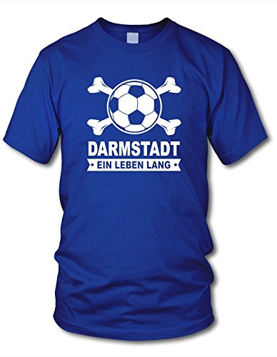 shirtloge - Darmstadt - EIN Leben Lang - Fan T-Shirt - Royal - Größe XXL shirtloge - Darmstadt - EIN Leben Lang - Fan T-Shirt - Royal - Größe XXL von shirtloge