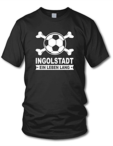 shirtloge - Ingolstadt - EIN Leben Lang - Fan T-Shirt - Schwarz - Größe S shirtloge - Ingolstadt - EIN Leben Lang - Fan T-Shirt - Schwarz - Größe S von shirtloge