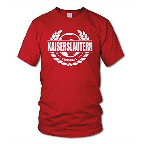 shirtloge - Kaiserslautern - Fussball Lorbeerkranz - Fan T-Shirt - Rot - Größe M shirtloge - Kaiserslautern - Fussball Lorbeerkranz - Fan T-Shirt - Rot - Größe M von shirtloge
