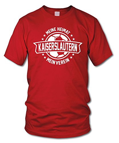shirtloge - Kaiserslautern - Meine Liebe, Mein Verein - Fan T-Shirt - Rot - Größe XXL von shirtloge
