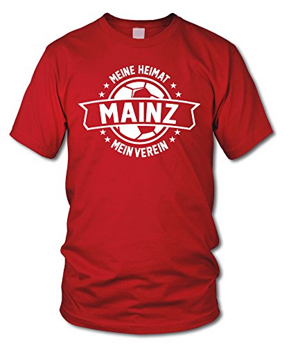 shirtloge - Mainz - Meine Heimat, Mein Verein - Fan T-Shirt - Rot - Größe XL shirtloge - Mainz - Meine Heimat, Mein Verein - Fan T-Shirt - Rot - Größe XL von shirtloge