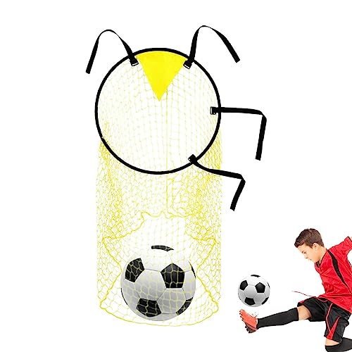 Fußballtor und Tasche | Top Bins Fußballziele | Fußballziele | Fußballtor Ziel | Rebounder Fußball | Fußball-Zielnetz | 60 cm Fußball-Zielnetz mit verstellbarem Riemen von shizuku