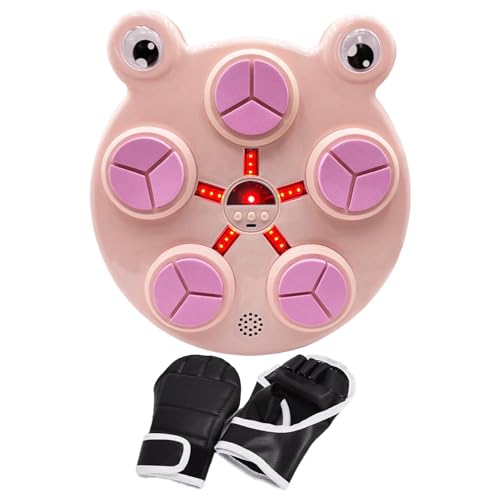 Boxing Music Machine, Wall Mounted Cartoon Boxing Music Trainer, Parent-Child Game Musical Boxing Equipment for Home Boxing Training, Fun Interactive Boxing Game for Kids and Family von shjxi