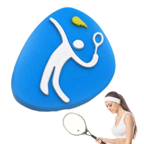 Tennisschlägerdämpfer, Silikon-Schutzdämpfer für Tennisschläger, Dekorativer Cartoon-Tennisdämpfer für den Gelenkschutz von Schlägern beim Racqueball von shjxi