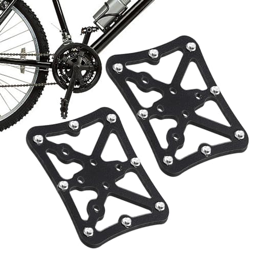 shjxi Flache Fahrradpedale für Fahrrad, rutschfeste Aluminiumlegierung, für Mountainbike, Rennrad von shjxi