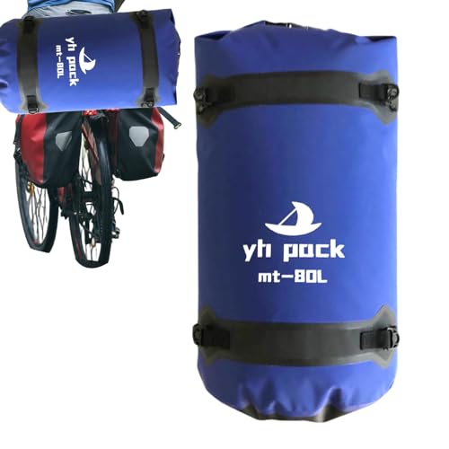 shjxi Motorrad-Trockentasche, Trockentaschen wasserdicht,40L Camping-Trockentasche für Campingausrüstung - Leichter Reiserucksack, trockene Reisetaschen, Motorrad-Reisetasche zum Paddeln von shjxi