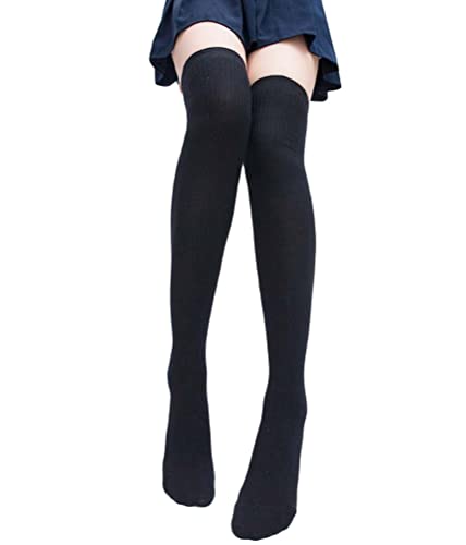 shownicer Damen Kniestrümpfe Socken Overknee Strümpfe Strumpfhosen Baumwollstrümpfe Stricksocken Winter Warmer Oberschenkel Hohe Über das Knie Lange Socken Gestrickte Socken F Schwarz Einheitsgröße shownicer Damen Kniestrümpfe Socken Overknee Strümpfe Strumpfhosen Baumwollstrümpfe Stricksocken Winter Warmer Oberschenkel Hohe Über das Knie Lange Socken Gestrickte Socken F Schwarz Einheitsgröße von shownicer