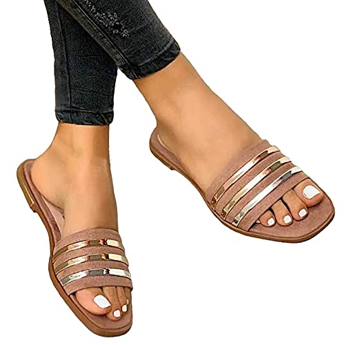 shownicer Damen Sandalen rutschfeste Flach Sommerschuhe Damen Elegant Hausschuhe Freizeit Zehentrenner Rosa 41 EU shownicer Damen Sandalen rutschfeste Flach Sommerschuhe Damen Elegant Hausschuhe Freizeit Zehentrenner Rosa 41 EU von shownicer