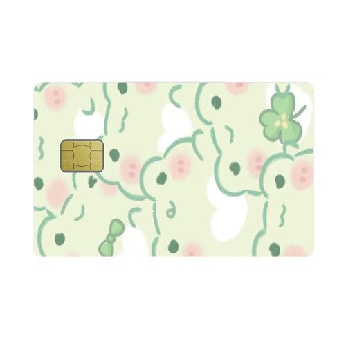 siayaharu Kleine Chip-Kreditkarten-Aufkleber, schmal, wasserdicht, knitterfrei, entfernbar, Vinyl-Aufkleber, EC-Karten-Schutzhülle von siayaharu