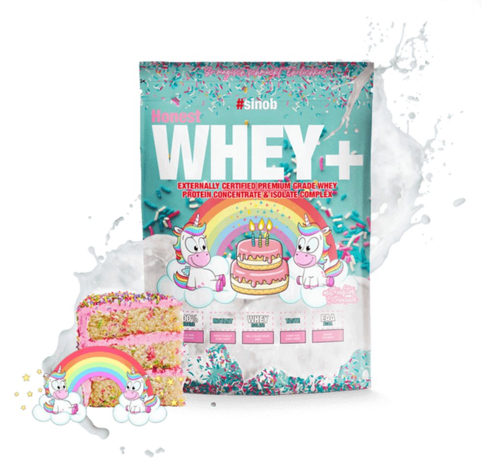 #sinob Sinob Honest Whey+ 1000g - Unicorn Cake Limited Pulver #sinob Sinob Honest Whey+ 1000g - Unicorn Cake Limited Pulver von #sinob