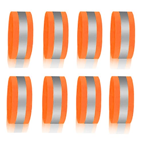 sinzau 8 Stück Reflektorband, Reflektierende Bänder, Reflektierende Sicherheits Armband, Reflektorband Hosenschutz Fahrrad, für Laufen, Radfahren, Wandern, Orange sinzau 8 Stück Reflektorband, Reflektierende Bänder, Reflektierende Sicherheits Armband, Reflektorband Hosenschutz Fahrrad, für Laufen, Radfahren, Wandern, Orange von sinzau