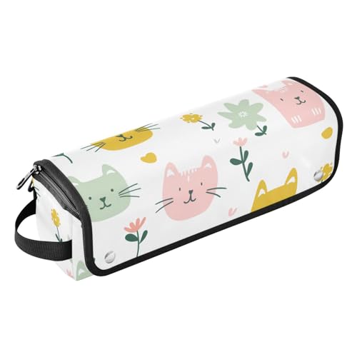 siphylline Haar-Werkzeug-Reisetasche für Damen, mit Eisenmatte, staubdicht, Reise-Glätteisen, Glätteisen, Lockenstäbe, Katzen-Organizer, Katze, 1 Size von siphylline