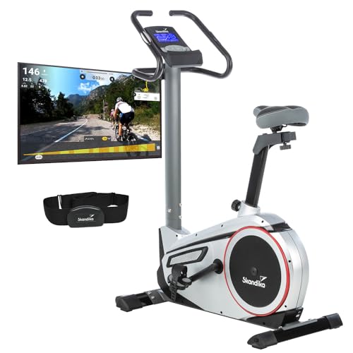 skandika Ergometer Morpheus | Heimtrainer für Zuhause, 12 kg Schwungmasse, 32 Widerstandsstufen, 24 Programme, App Kompatibel mit Kinomap, Pulsgurt, Tablethalterung | Indoor Fahrrad bis 150 kg skandika Ergometer Morpheus | Heimtrainer für Zuhause, 12 kg Schwungmasse, 32 Widerstandsstufen, 24 Programme, App Kompatibel mit Kinomap, Pulsgurt, Tablethalterung | Indoor Fahrrad bis 150 kg von Skandika