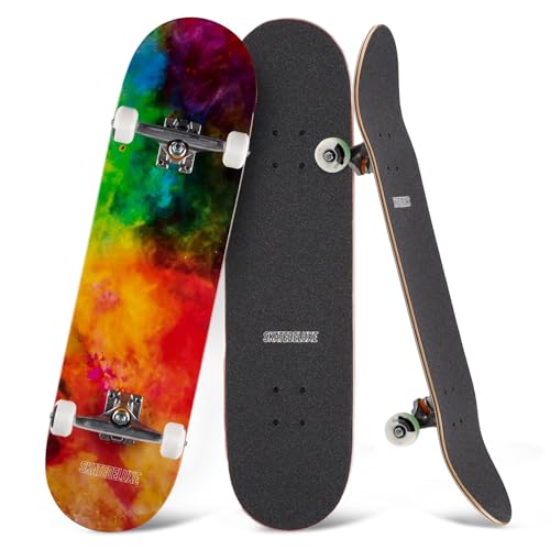 skatedeluxe | Explosion - 8.25" | Skateboard Komplettboard | 7-lagiges Ahornholz Deck, Urethan-Rollen, Skatedeluxe Griptape, ABEC 5 Kugellager | Skateboards für Kinder, Teenager, Erwachsene von skatedeluxe