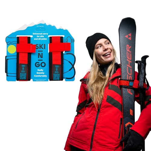 SKI-N-GO Skihalter und Skistöcke, Rot, M SKI-N-GO Skihalter und Skistöcke, Rot, M von ski-n-go