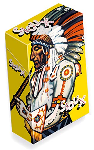 slipp overall origineller Zigarettenschachtel Überzieher aus Karton mit Deckel mit hübschen Motiven (070 Indianer, 1 Stück) von slipp overall