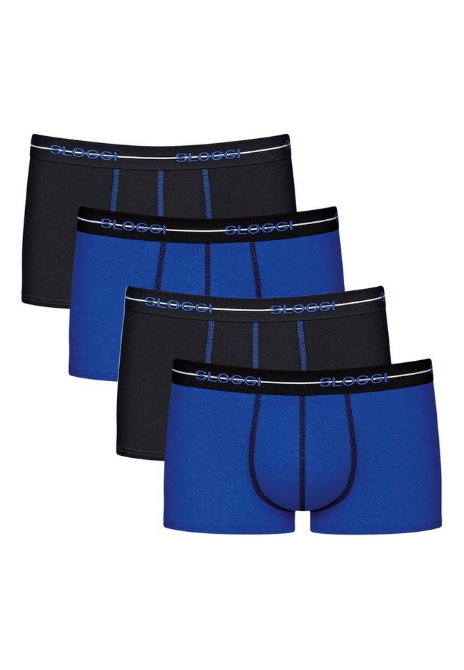 sloggi Retro Boxer 4er Pack Start (Spar-Set, 4-St) Hipster Short / Pant - Baumwolle - Ohne Eingriff - von sloggi