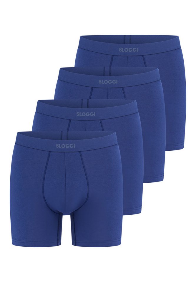 sloggi Retro Boxer 4er Pack men EVER Ease (Spar-Set, 4-St) Long Short / Pant - Baumwolle - Ohne Eingriff - Atmungsaktiv von sloggi