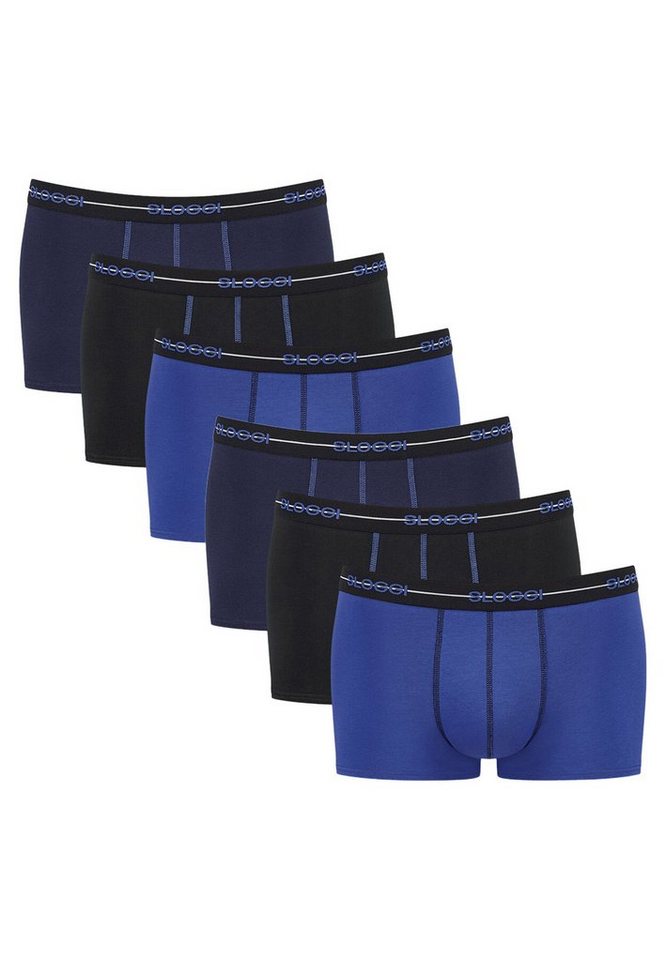 sloggi Retro Boxer 6er Pack Start (Spar-Set, 6-St) Hipster Short / Pant - Baumwolle - Ohne Eingriff - von sloggi